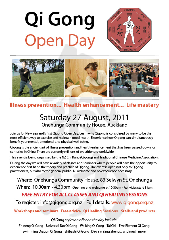 Qi Gong Open Day Poster